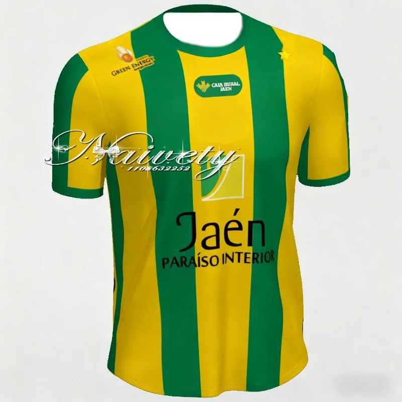 Jaen Paraiso Fan Football Jersey Fútbol español Jersey de secado rápido2025-26Season Hombres y niños Adultos FanGift Supporters