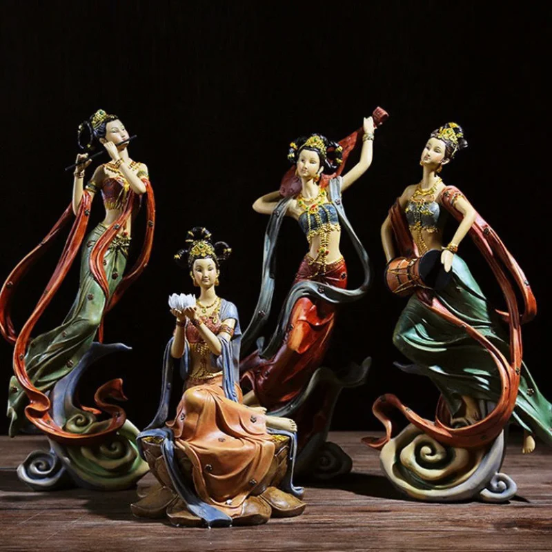 Flying female ornaments Chinese dunhuang  high-end creative crafts