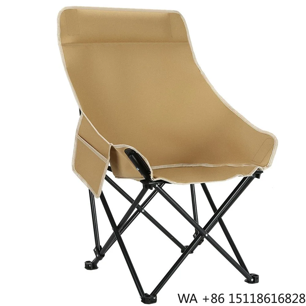 Custom  Outdoor  Folding Camp Chair Hiking Beach Portable Moon Chair