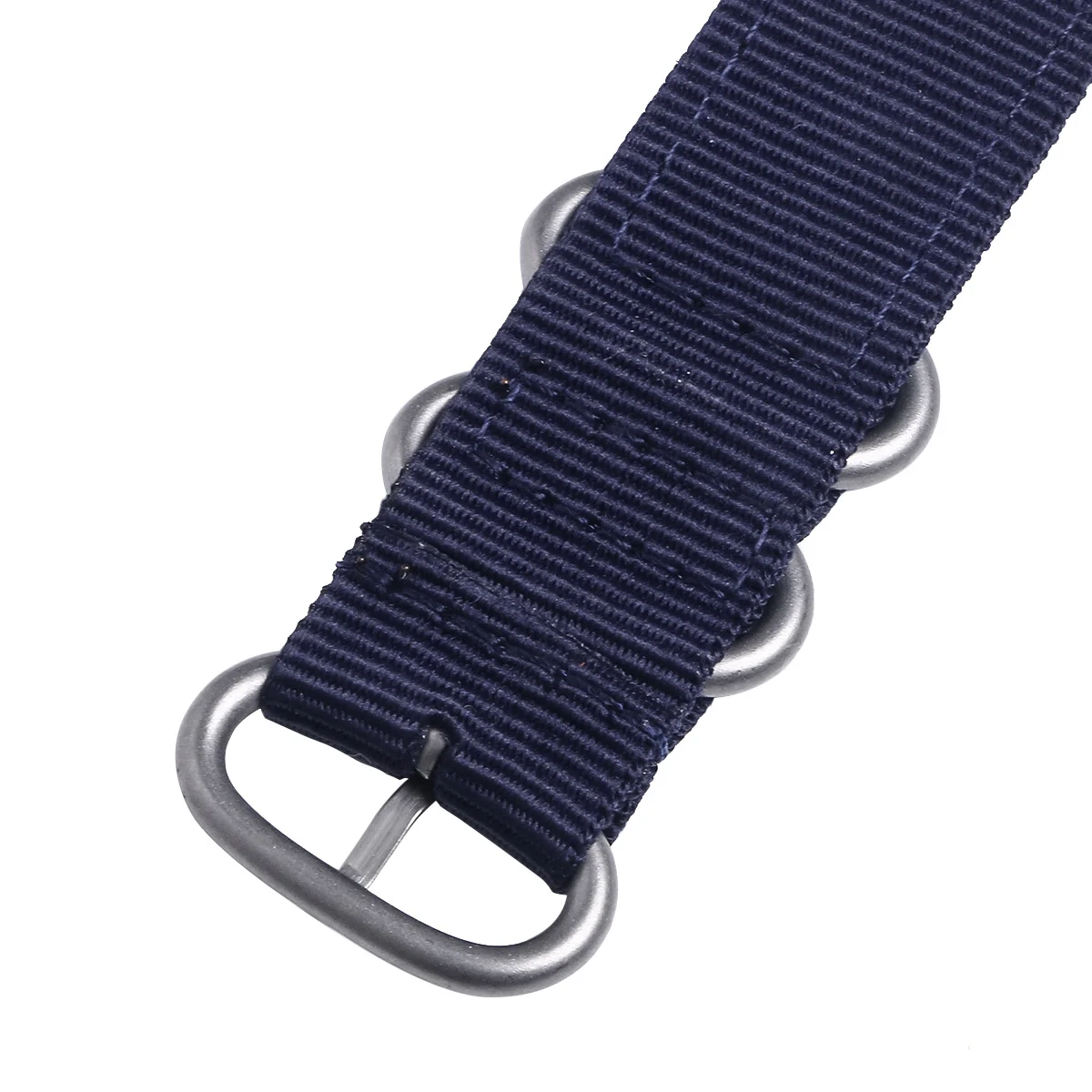

24 Mm Nylon Strap Fitness Watch Straps Buckle Navy Texture