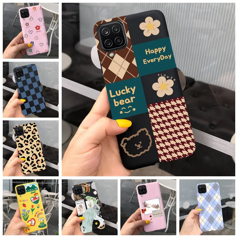 

Для Samsung Galaxy A12 Чехол Прекрасный мультяшный мягкий силиконовый чехол для телефона Samsung A12 M12 M42 M62 F62 Противоударный бампер Capa