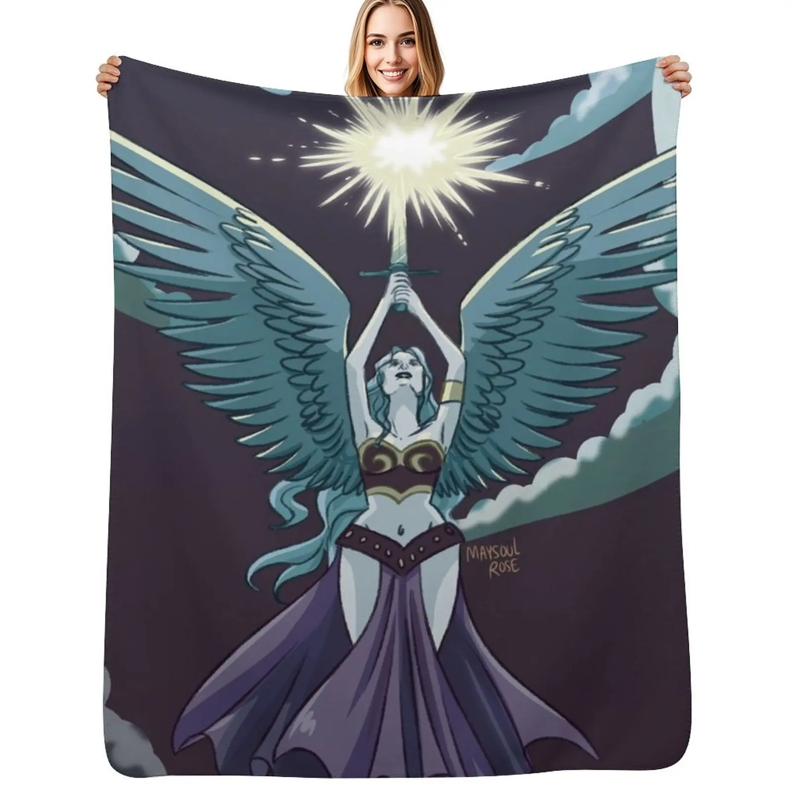 Calling the storm Throw Blanket Multi Use Warm Blanket for Living Room Bedroom