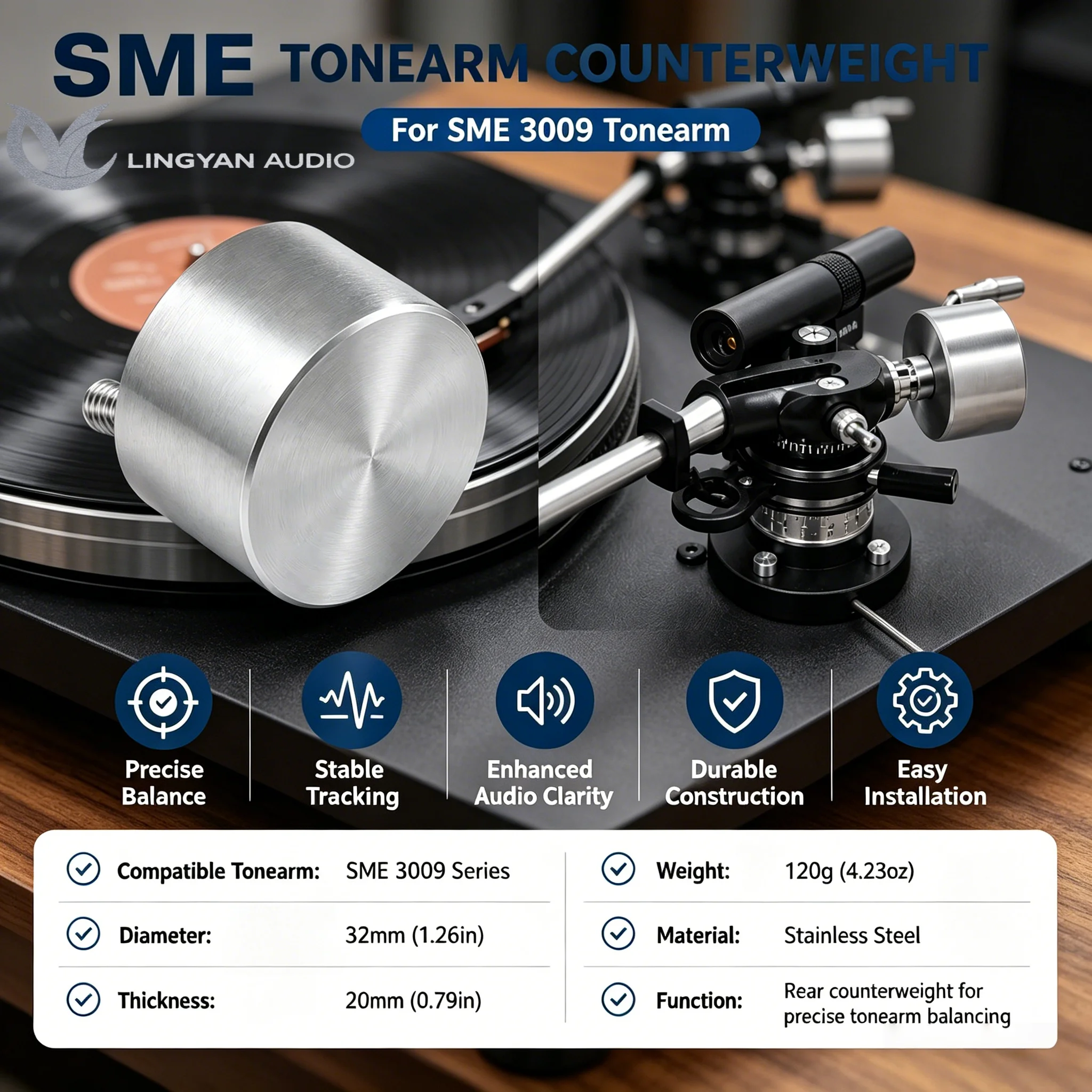 audio-turntable-spare-part-for-sme-3009-standard-tonearm-counterweight-balance-weight-for-vinyl-playing-device