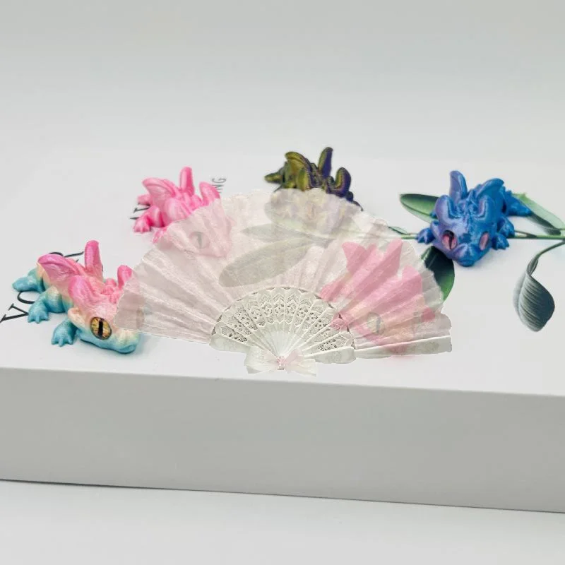 3D Printed Multi-Joint Flying Dragon Toy Mini Movable Animal Fidget Figure for Home Office Desktop Decoration