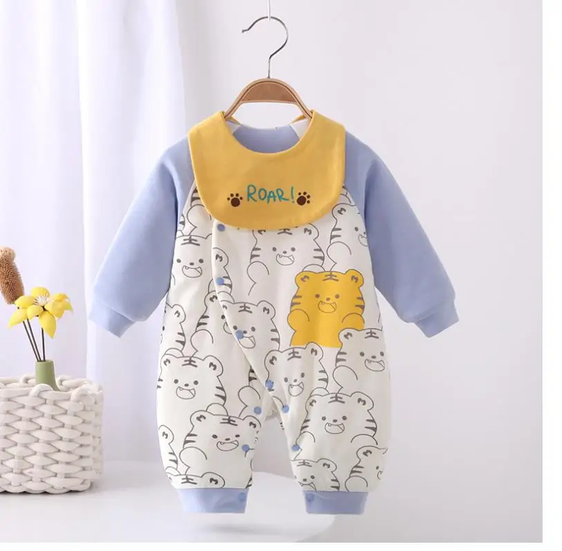 baby climbing clothes, cotton-padded jacket