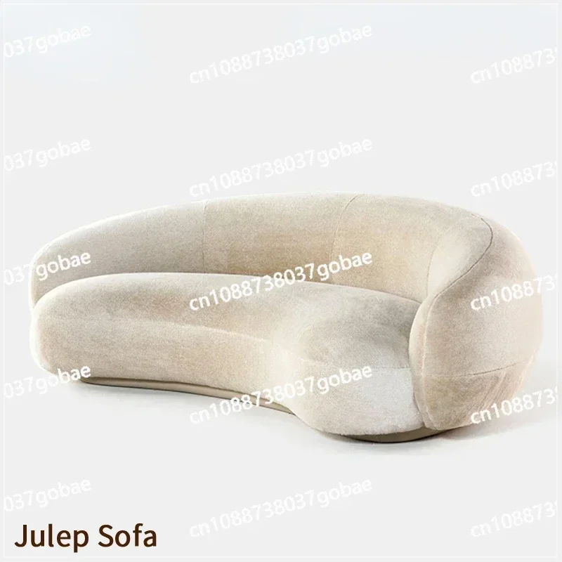 The Tacchini Julep Sofa is a simple, modern and upholstered three-person fabric sofa