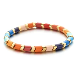 2024 New New Heavy Colorful Bangle Wavy Loose Spacer Beads Bracelet Bracelets For Women Party Vintage Simple Jewelry Gift
