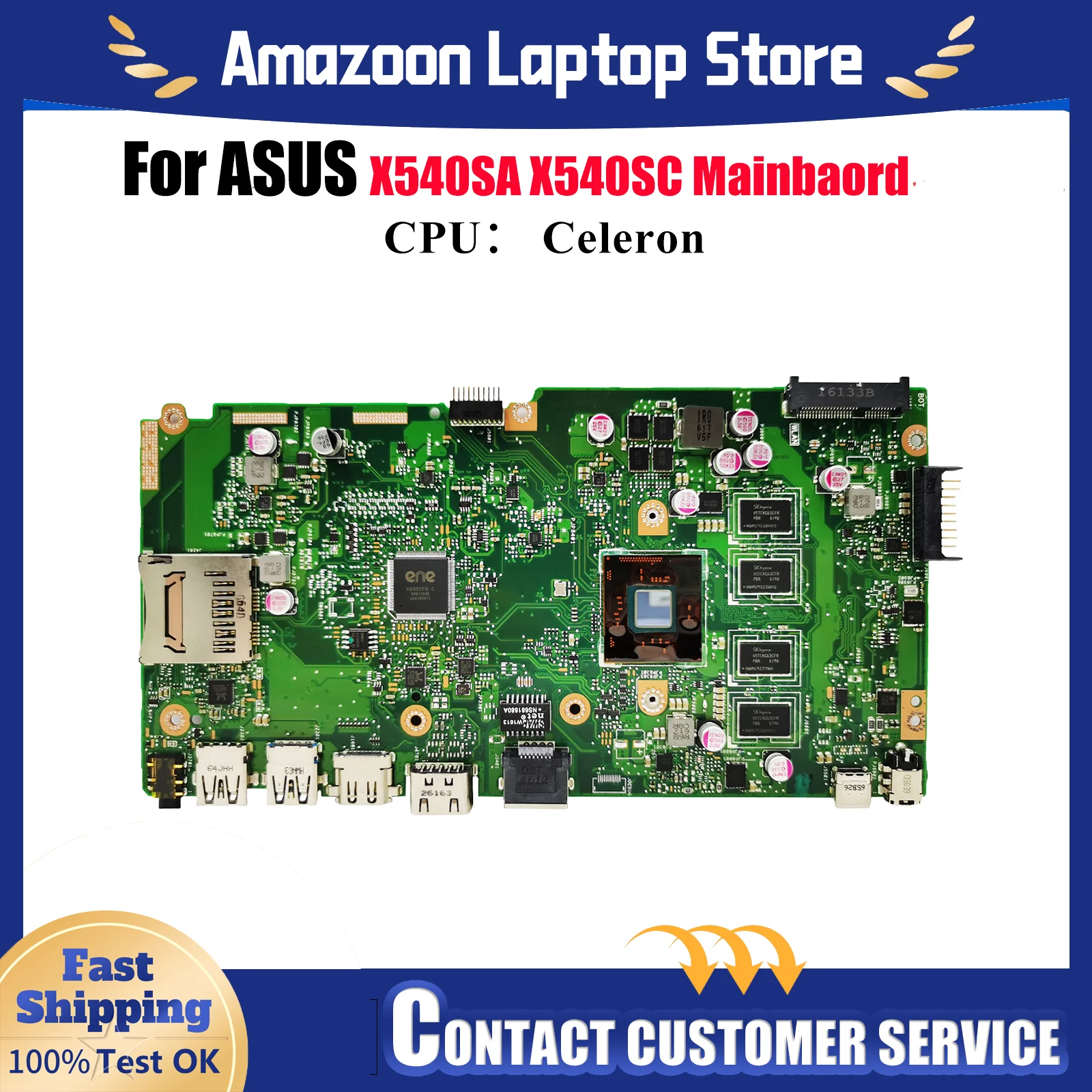 

X540SA Материнская плата для ноутбука ASUS VivoBook X540S F540S R540S X540SA X540SC A540S D540S Материнская плата для ноутбука с процессором Celeron stk