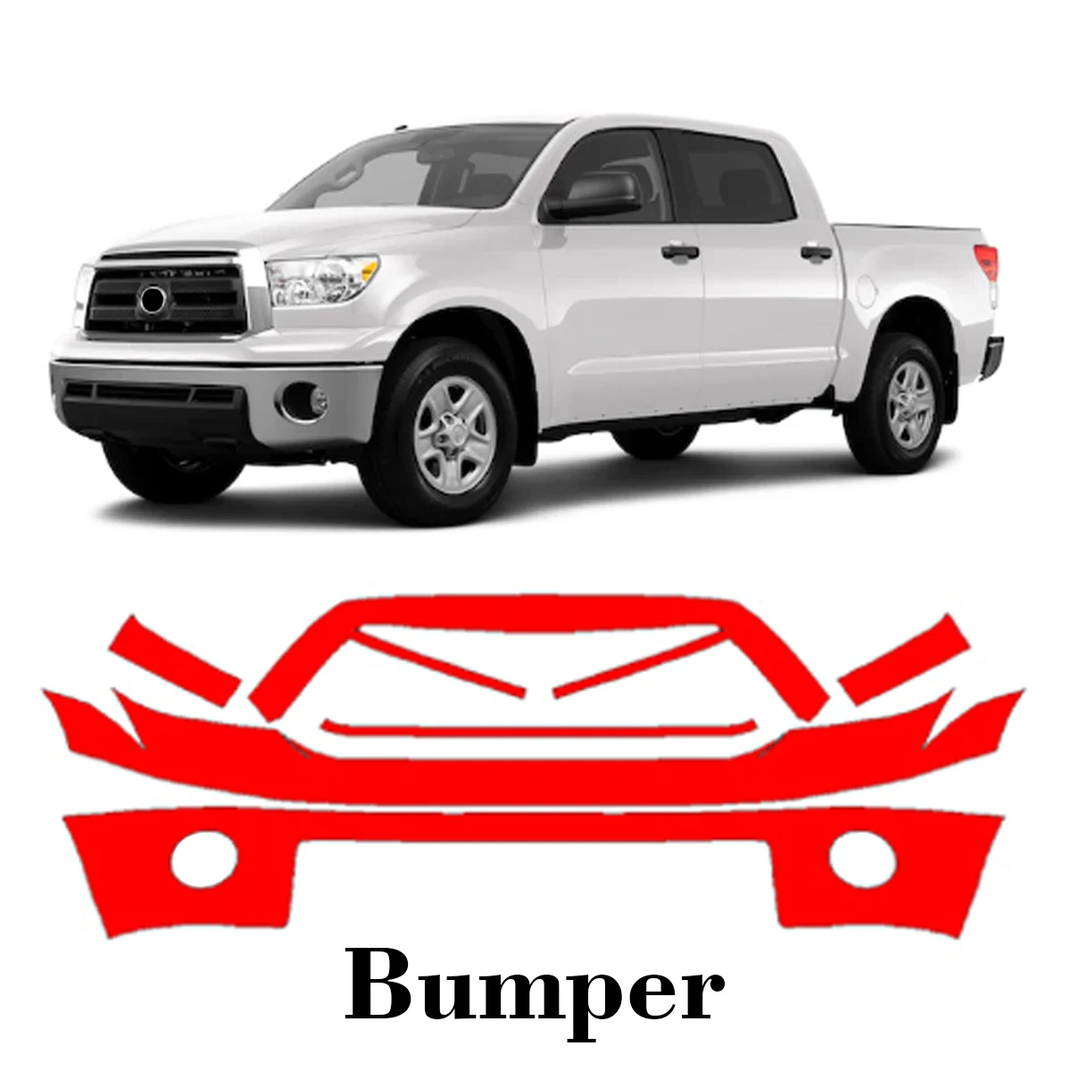

Car Precut Paint Protection Film Front Bumper Anti-scratch Exterior TPU PPF For Toyota Tundra 2010-2013