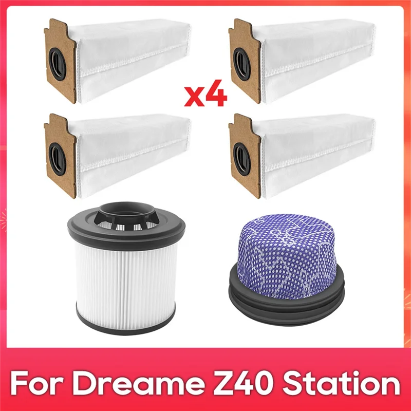 A74G-For Dreame Z40 محطة قطع الغيار الملحقات قبل تصفية كيس الغبار مجموعة المكنسة الكهربائية الروبوتية