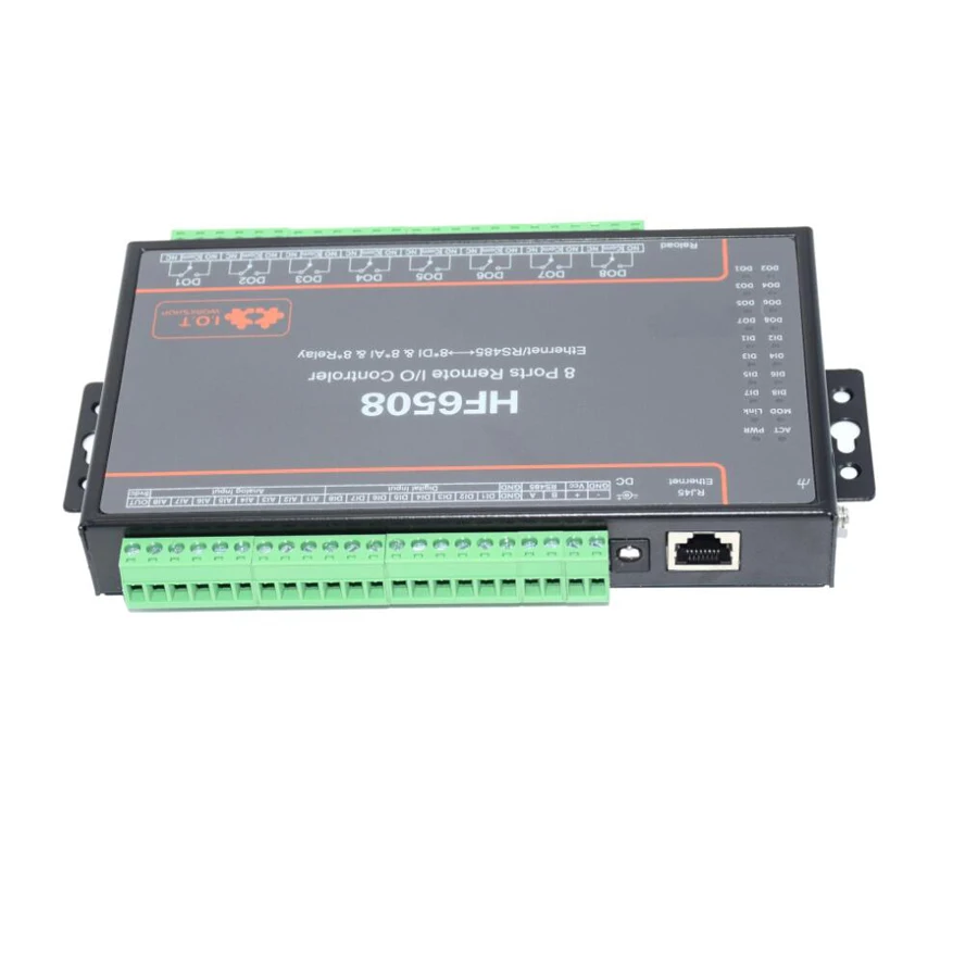 Imagem -03 - Way i o Controlador Remoto Ethernet Relé Gprs Relé de Rede Wifi Rs485 8ch 8di 8do 8a