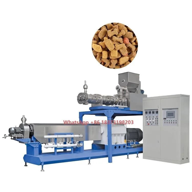 

Popular Shengrun Automatic Motor Pet Food Dispenser Extruder Machine for Adult Dogs Cats New Production Line Pet Food Factory