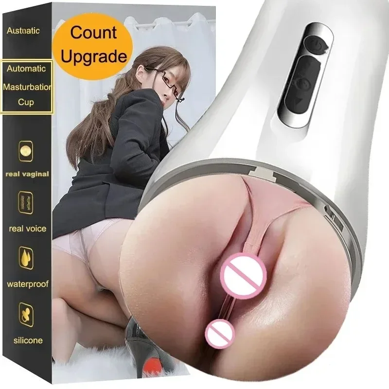 Automatic Male Masturbation Cups Adult toys for Men Pussy 3d Women Silicone Vaginna Male Masturbator Man Pocket Pusssy Vagina