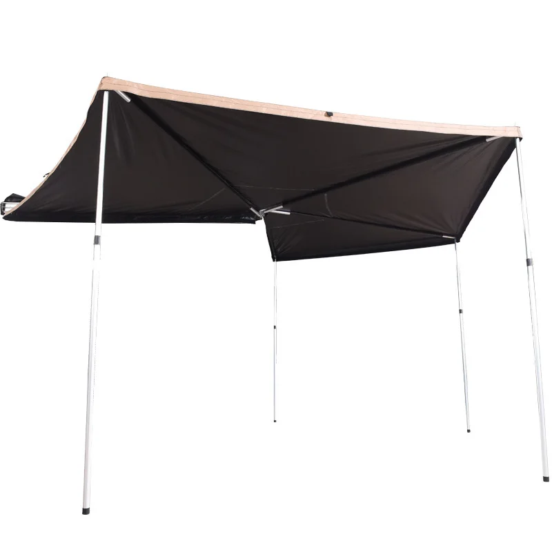 

The New Large Space Camping Tent Outside The Roof of The Fan-shaped Car 270 Degrees Side Account