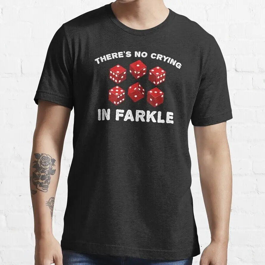 NEW Limited There Äôs No Crying In Farkle Funny Dice T shirt USA S XXL