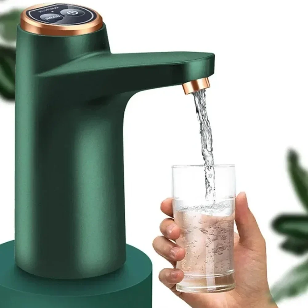 Automatic Bucket Bottle Water Press Pump Dispenser Portable Electric Drink USB Charging With Base Mode Touch Mute Intelligent