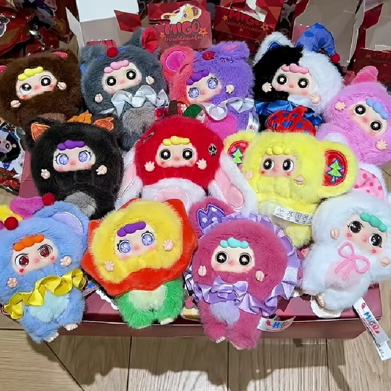 طفل ثلاثة جديد Ip Migo Little Tricksster سلسلة الفينيل الوجه صندوق أعمى حلية ظهره قلادة المفاتيح جمع مفاجأة هدية #2