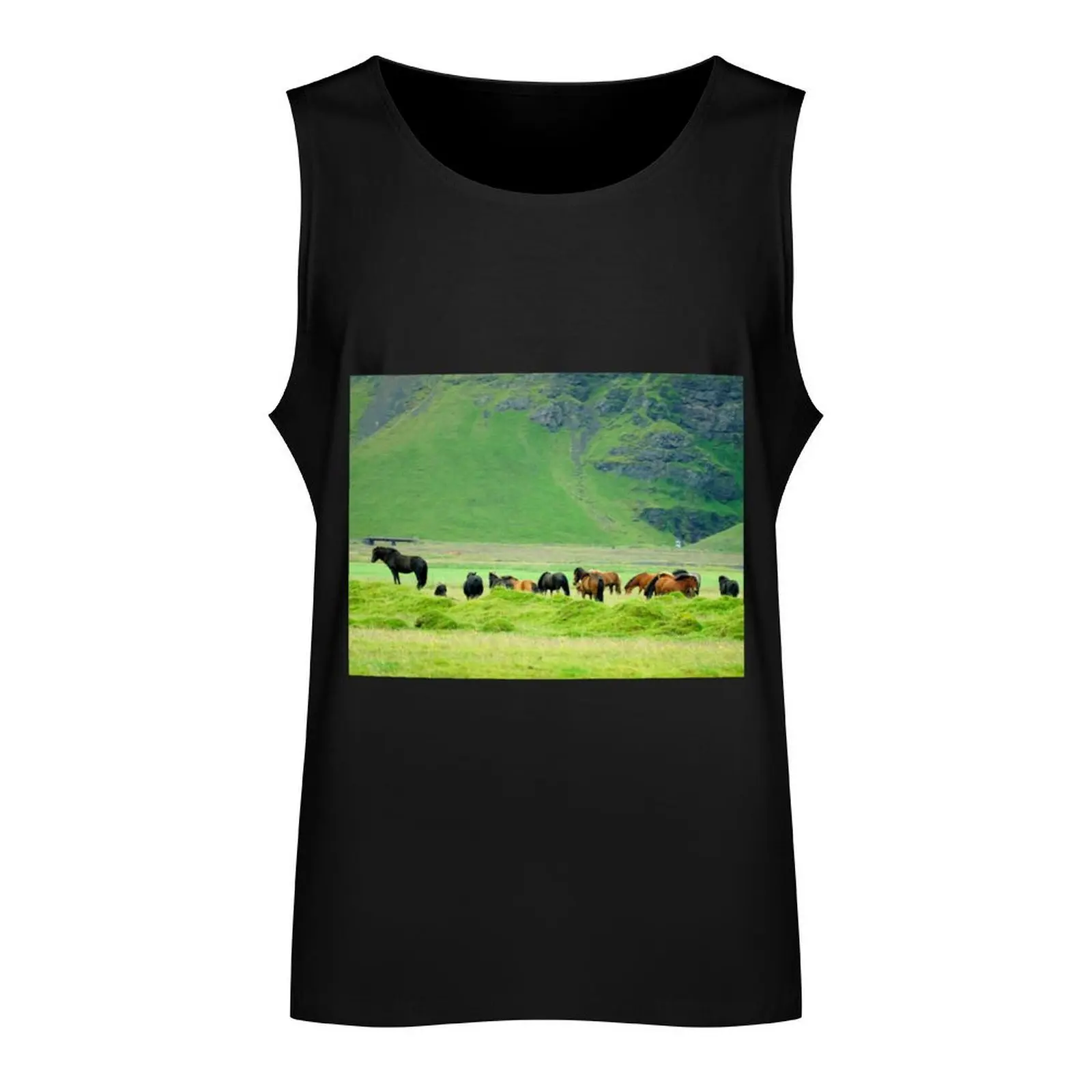 Iceland horses vol.1 Tank Top vest for men sleeveless Men's t-shirts men clothing bodybuilding