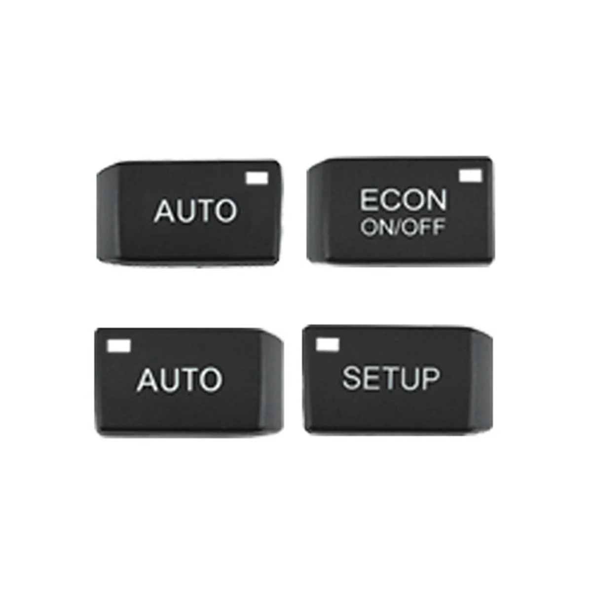 4Pcs/Set Car Air Conditioning Control Computer Panel Button Switch Cover for Audi A6 C6 S6 Avant 2005-2011 4F1820043