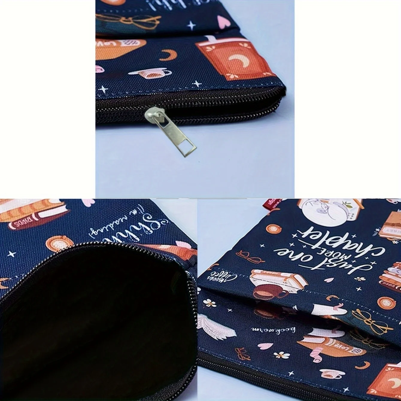 1 غلاف كتاب "فقط آخر" مع سحاب وجيب أمامي - توضيح مضحك، مناسب لغطاء الكتب الورقية