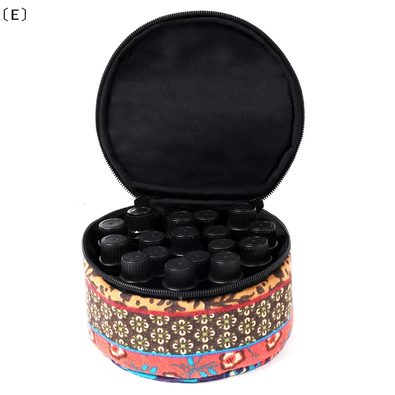 

〔E〕9Bottle Essential Oil Case 15ml 10ml 5ml Holder Storage Aromatherapy Hand Bag〔Winter5〕