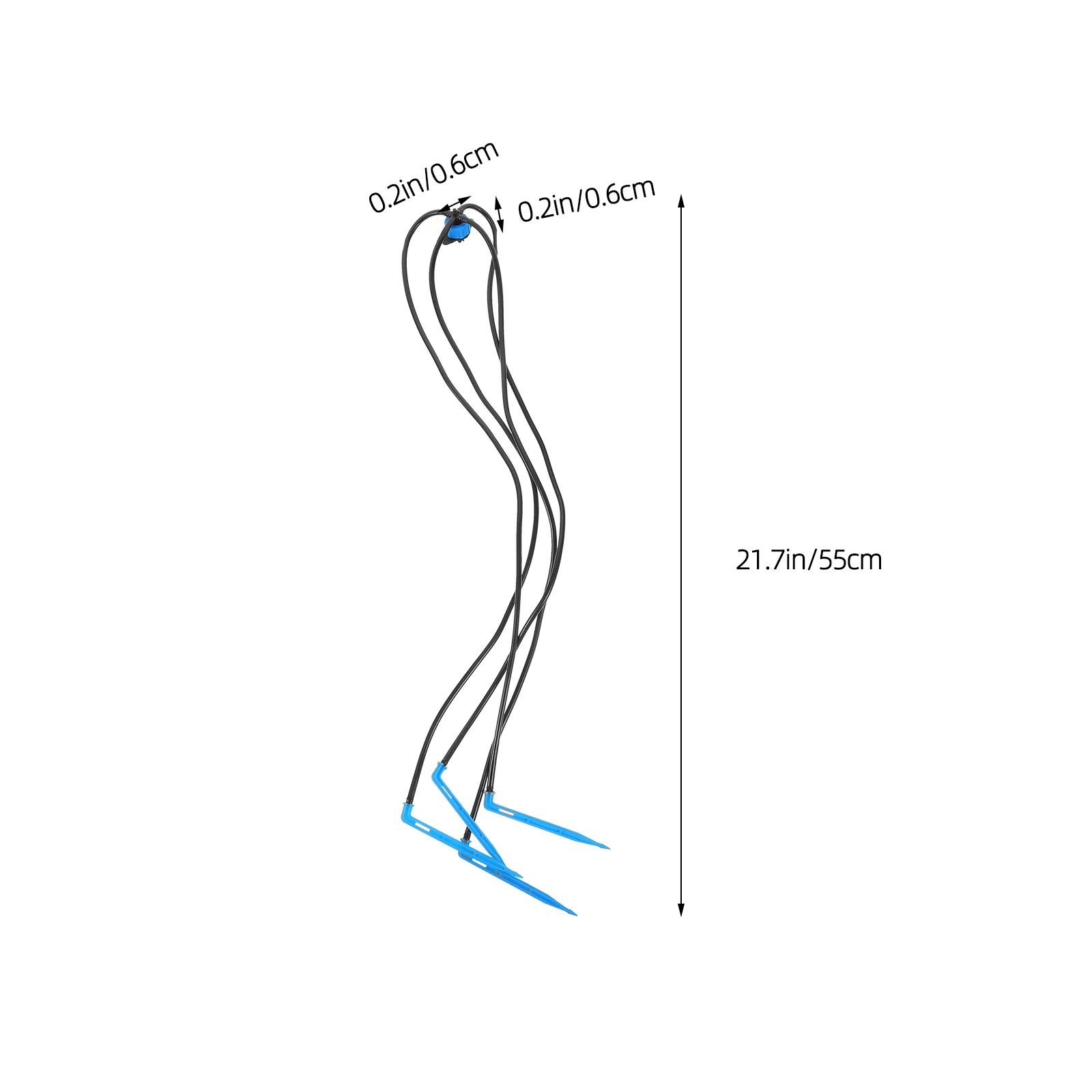 

10pcs Drip Irrigation Stakes Angled For Adjustable Watering Pressure Compensated Nozzle Garden Irrigation System Agricultural