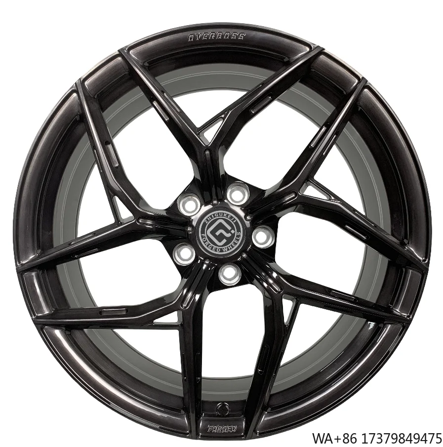 

Factory Direct Custom Forged Wheels Size 18 19 20 21 22 Inch PCD 5x120 Brushed Gray Skeleton Left Turn Forged Aluminum Wheels