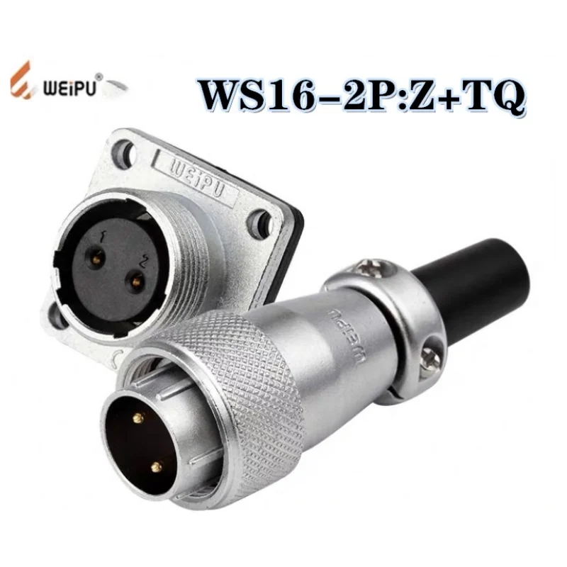 Weipu Industrial l Connector WS16 Male Female Socket TQ+Z waterproof Automobile 2 3 4 5 7 9 10P 500V aviation cable connector