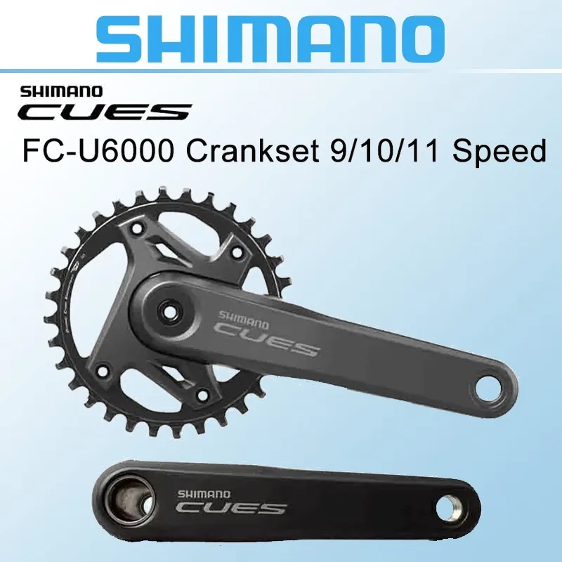 

SHIMANO CUES FC-U6000 9/10/11 скоростей шатуны для MTB велосипеда 170/175 мм набор шатунов 32 звездочки BB-MT501 MT800 MT801