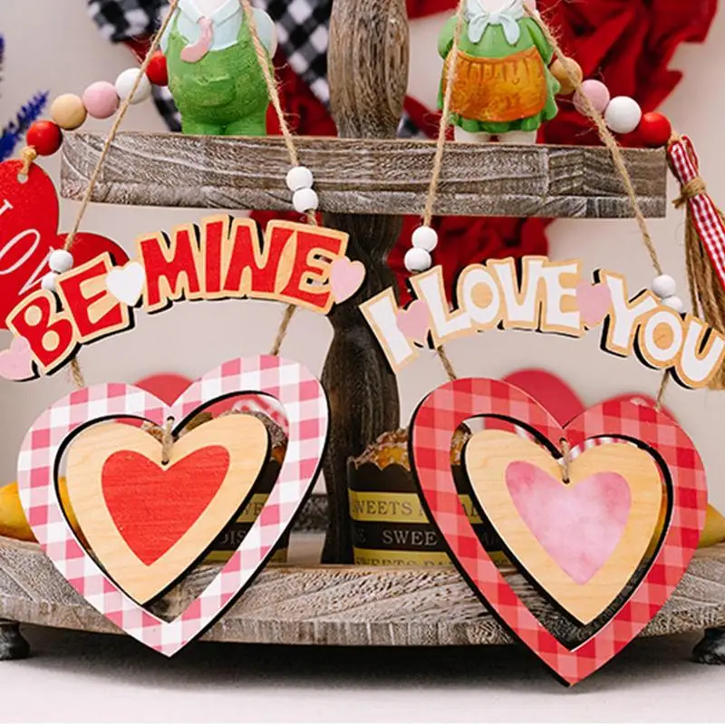 Amor sinal da porta da frente ser mina sinal de boas-vindas decoração da parede 2x decoração da porta de madeira romântico casa decoração da parede para o dia dos namorados
