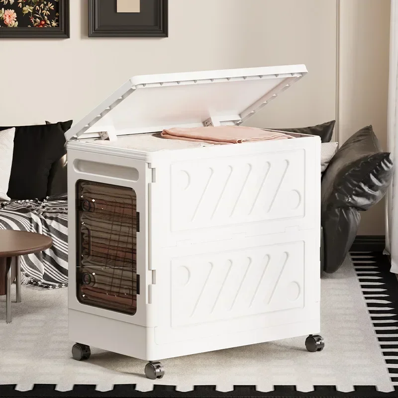 Multi-functional 50-60 face width removable flip storage box household bedroom clothing sorting box children's toy storage box