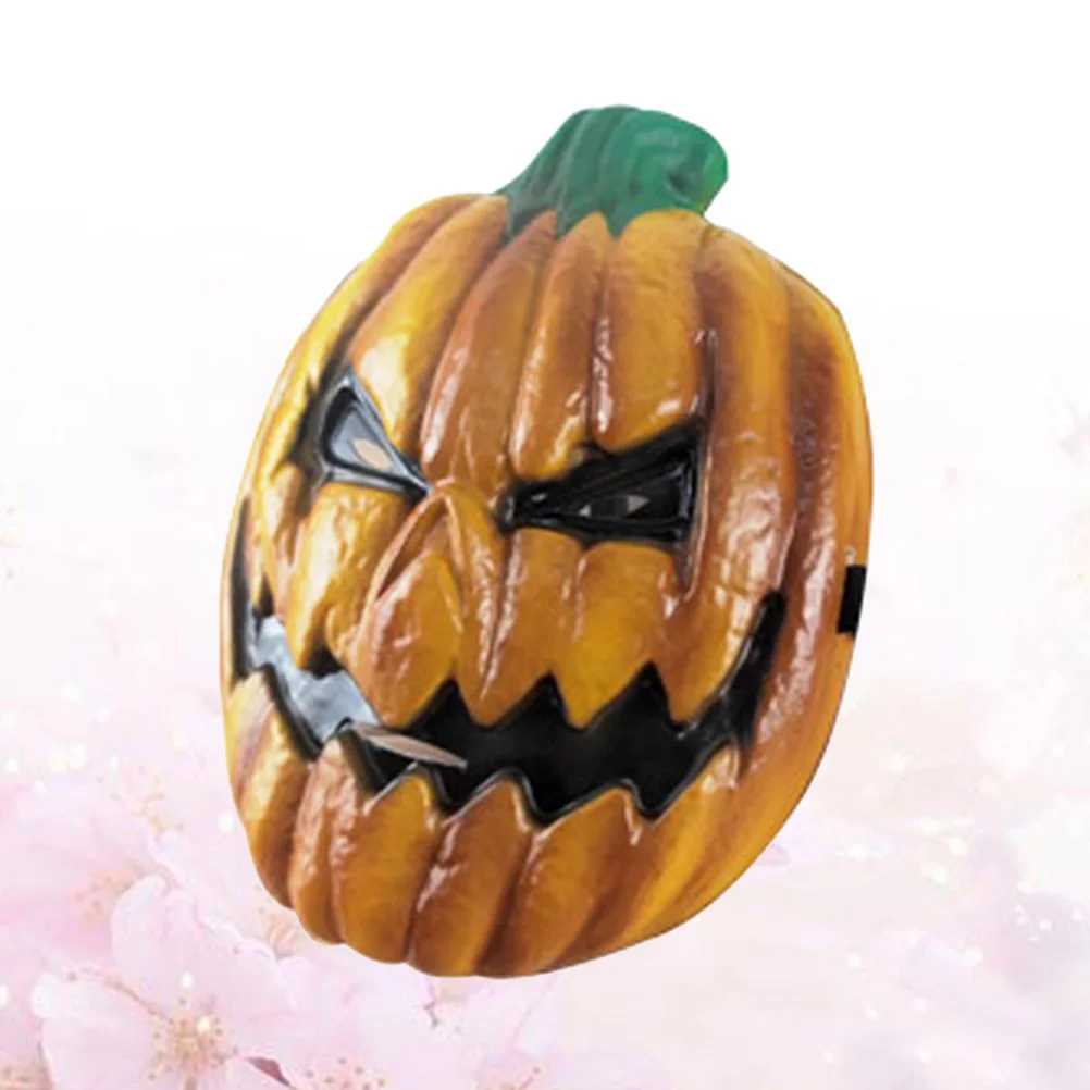

Pumpkin Head Mask Scary Halloween Costume Prop Creative Masquerade Party Face Mask For Adults Durable Non-Fading Design