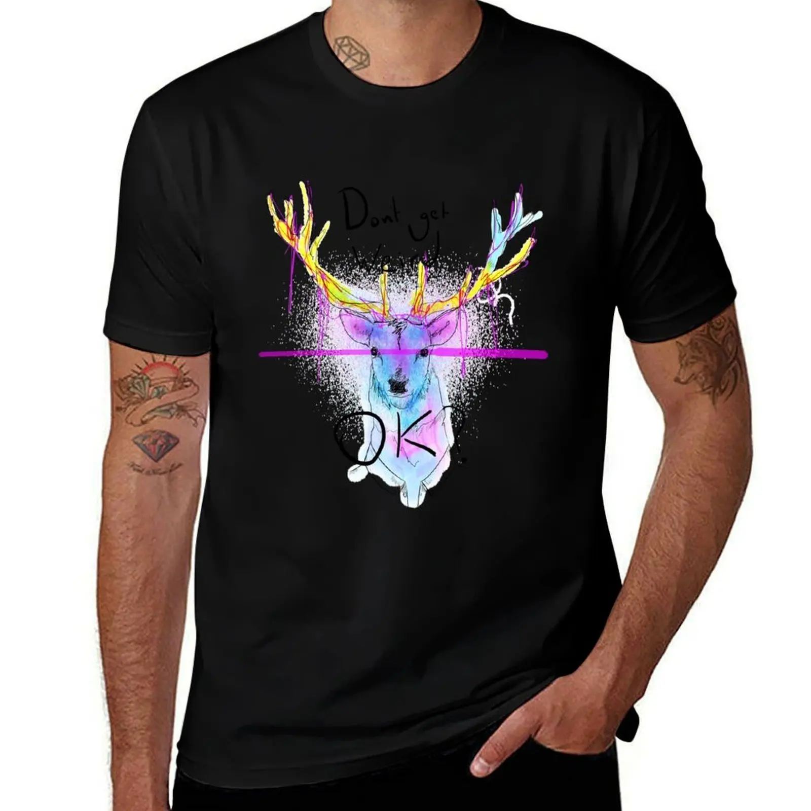 Neon Stage (People of Earth) T-Shirt Work Outdoor T-Shirt for Men