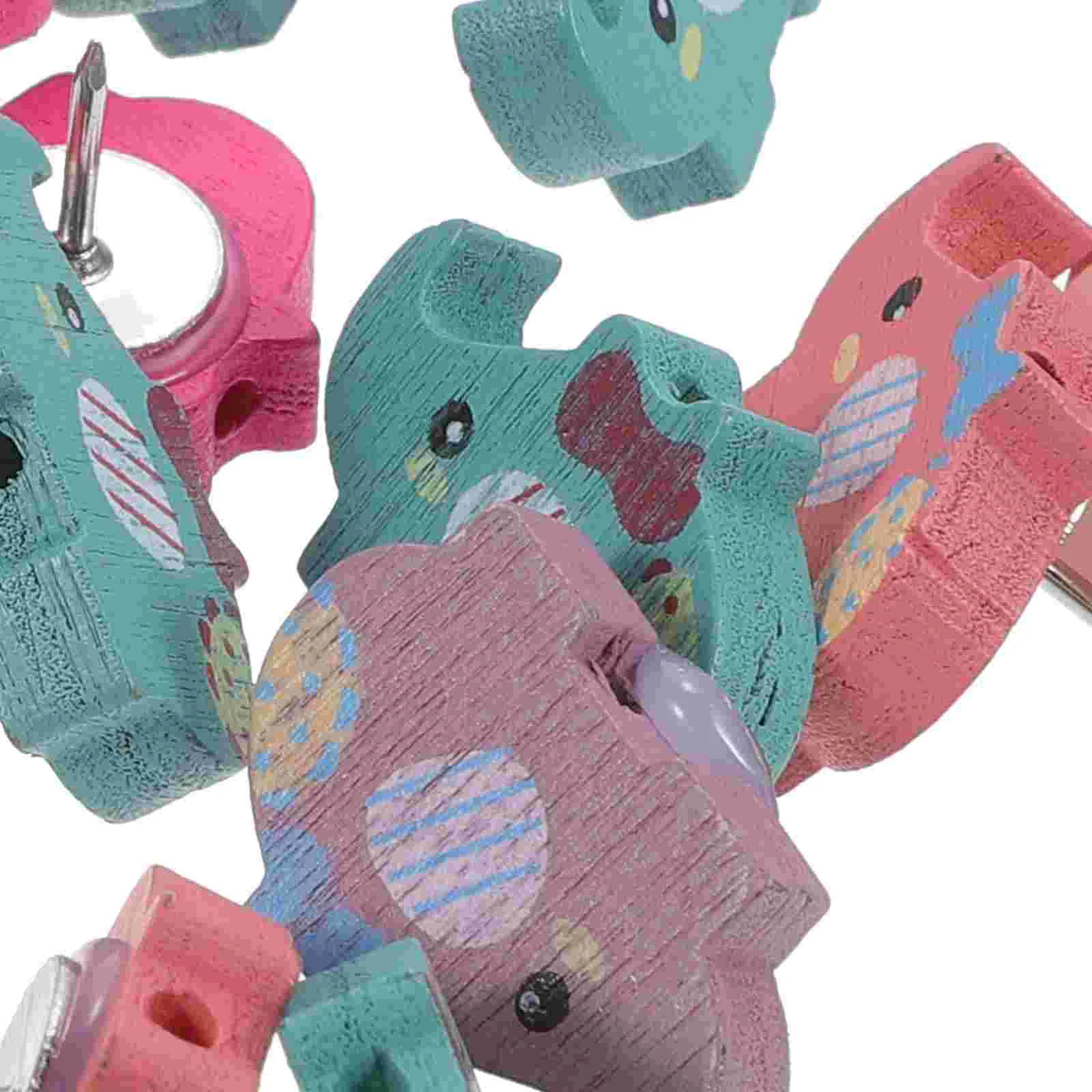 30 Pcs Small Elephant Pushpin Thumb Tacks Wood Bulletin Board Cork Decorations Decorative Thumbtacks Cute Pins