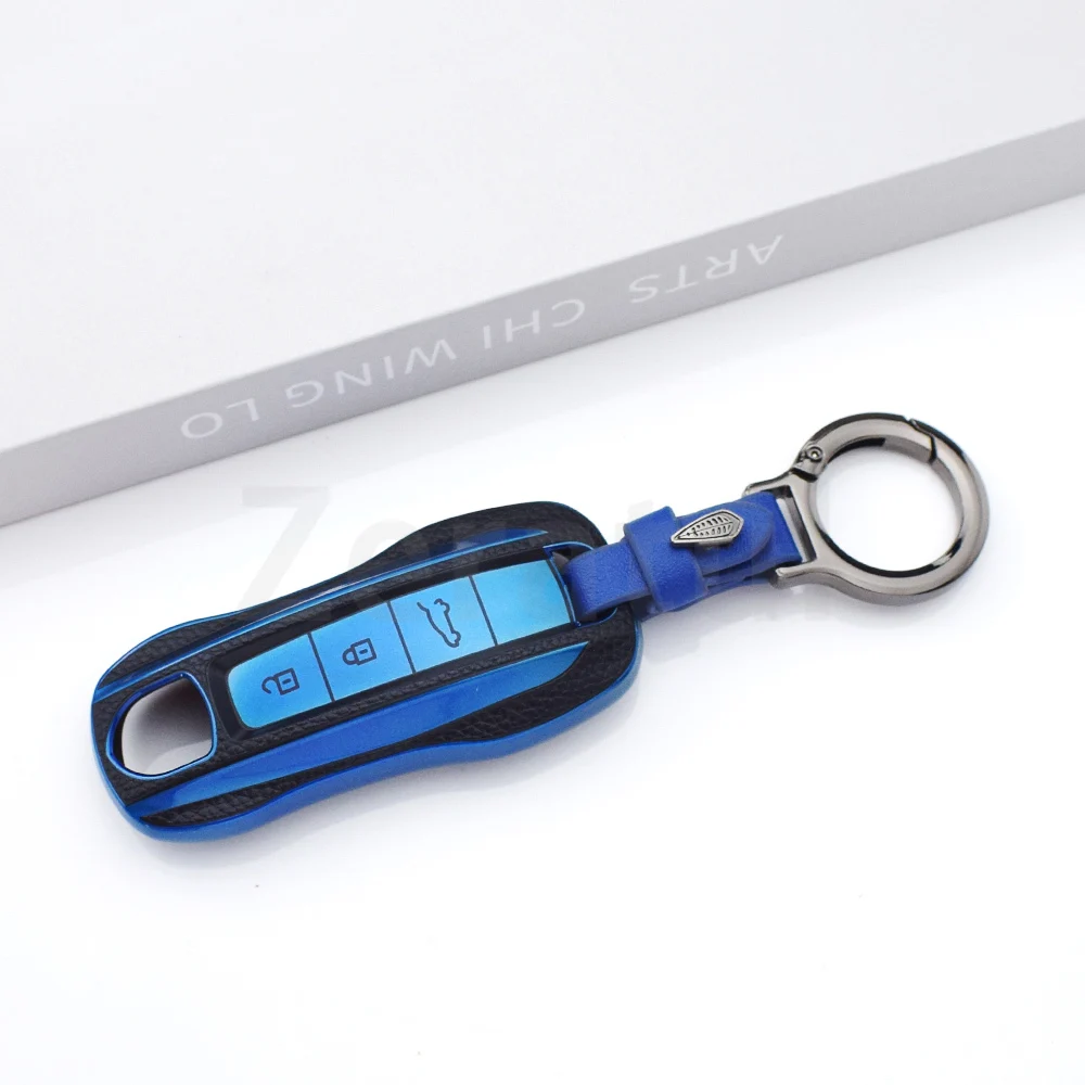 TPU หนังกุญแจรถกระเป๋า Fob Shell Holder Protector สําหรับ Porsche Macan 911 Panamera Cayenne Carrera Taycan อุปกรณ์เสริม
