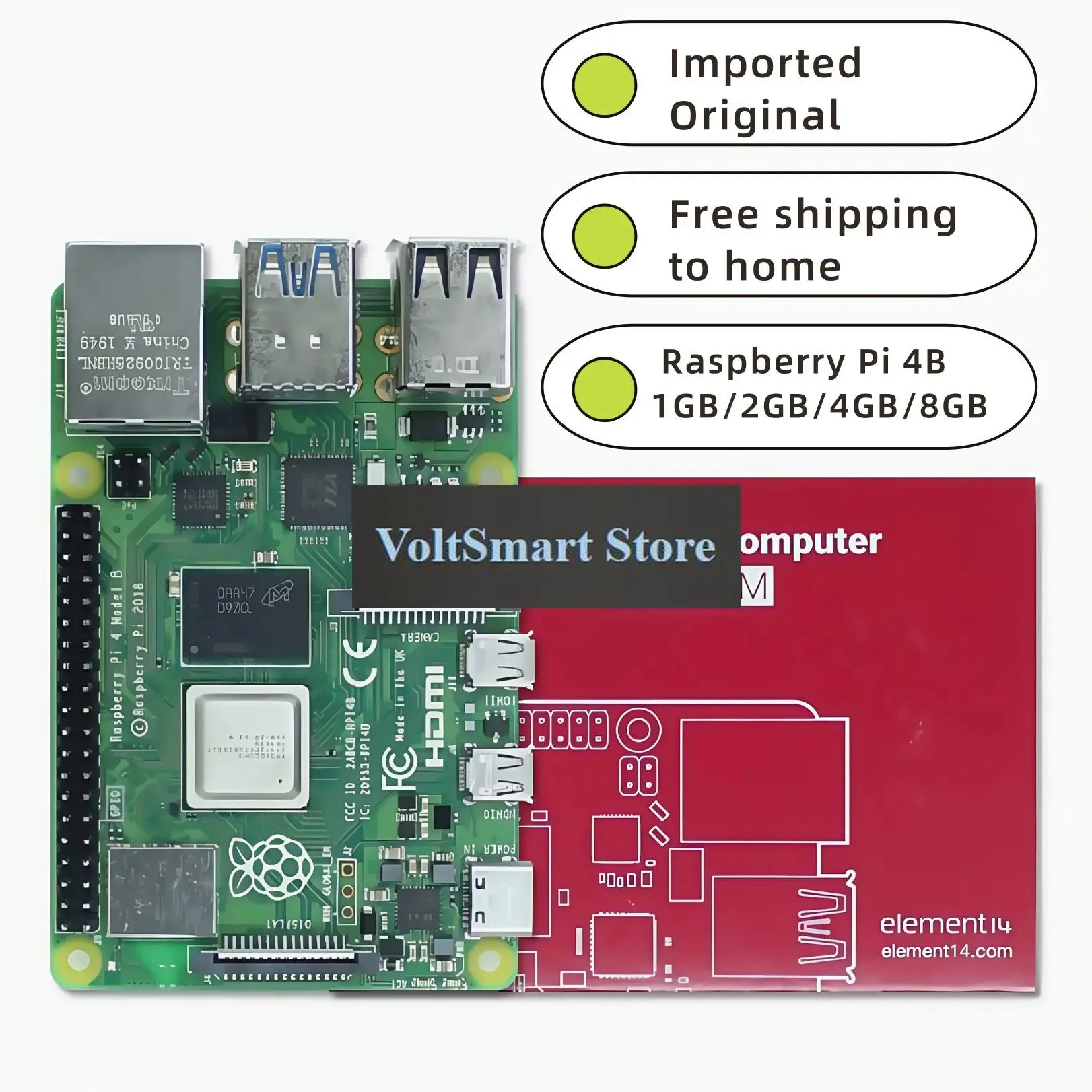 VoltSRaspberry Pi 4B 1GB/2GB/4GB/8GB