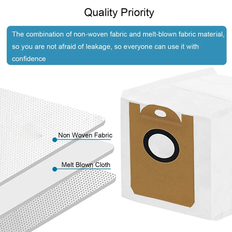 Replacement Parts Dust Bag For Proscenic M7pro, M7max, M8pro Robot Vacuum Cleaner Accessories Vacuum Bag