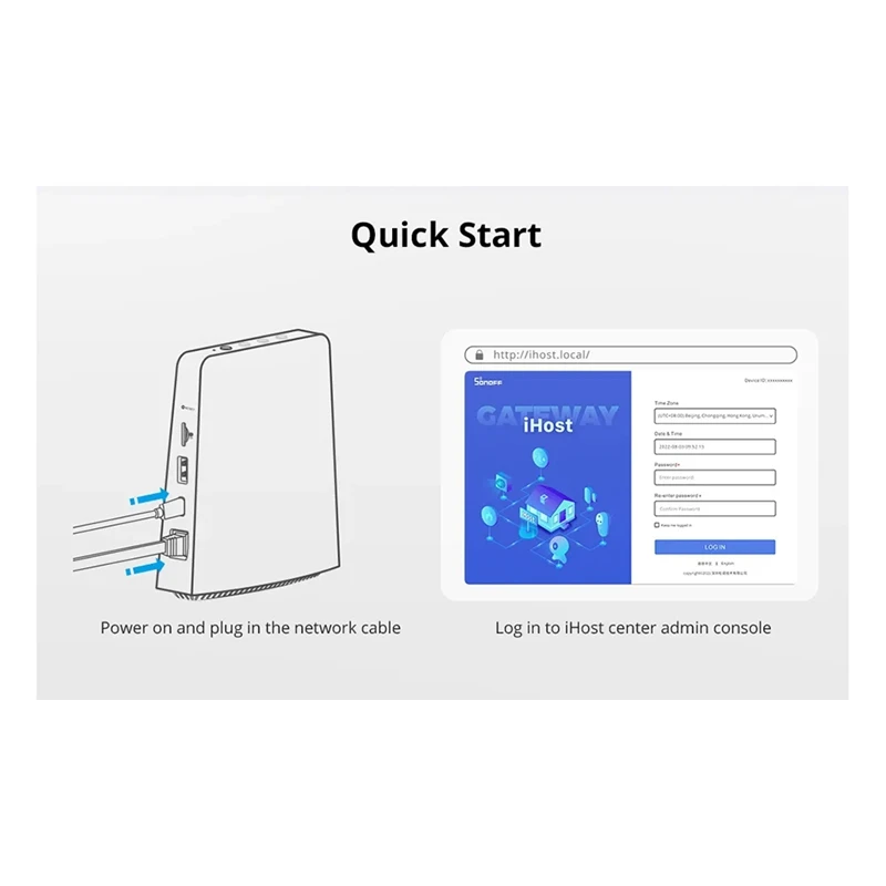 Ewelink Ihost Smart Home Hub Aibridge Zigbee 3,0, servidor Local privado para dispositivos Wi-Fi LAN, API abierta (2GB), duradero