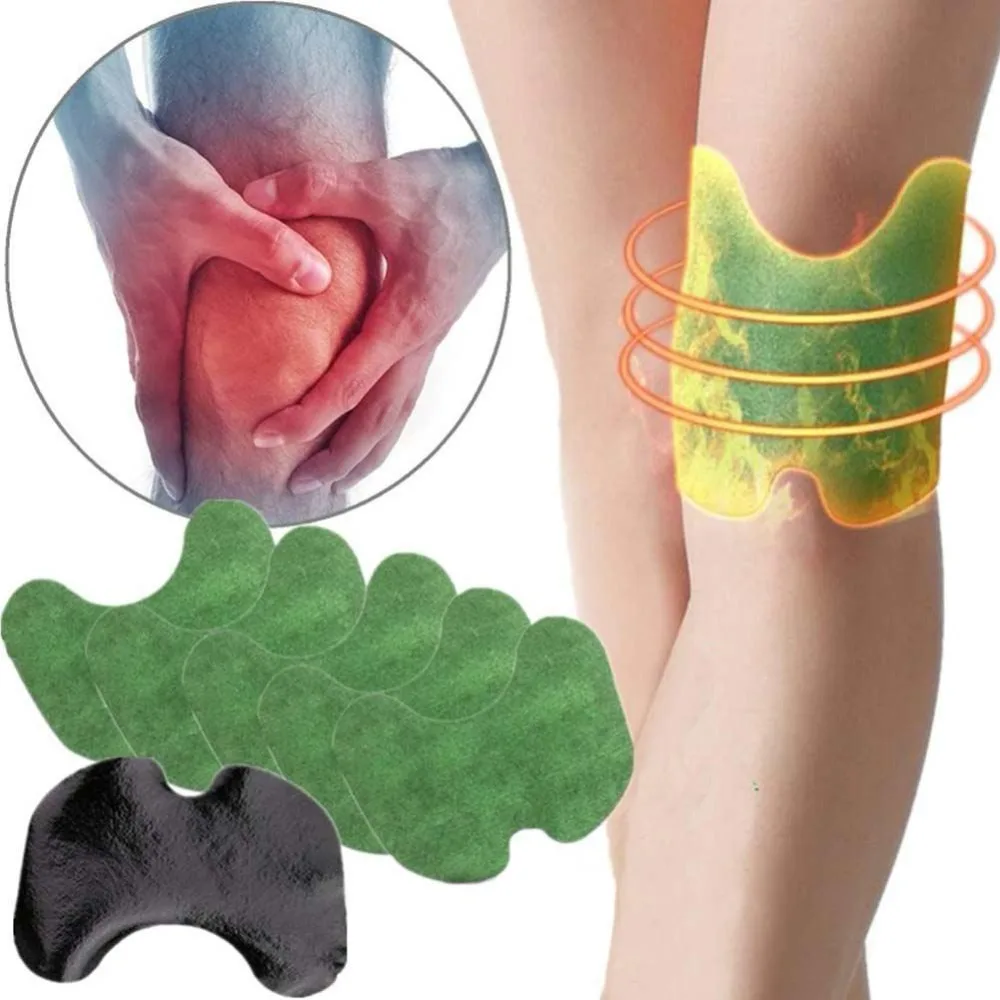 12pcs/bag New Knee Plaster Sticker Wormwood Extract Knee Joint Ache Pain Relieving Paster Knee Rheumatoid Arthritis Body Patch