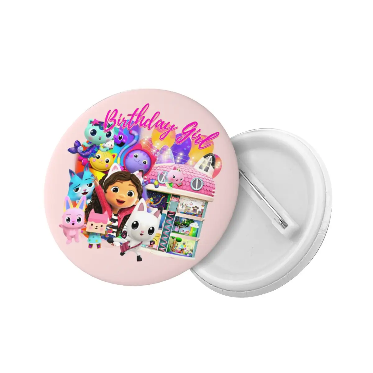 Cartoon Anime Tv Gabbys Dollhouse Soft Button Pin Custom Funny Pinback Badges Brooches Girlfriend Gift