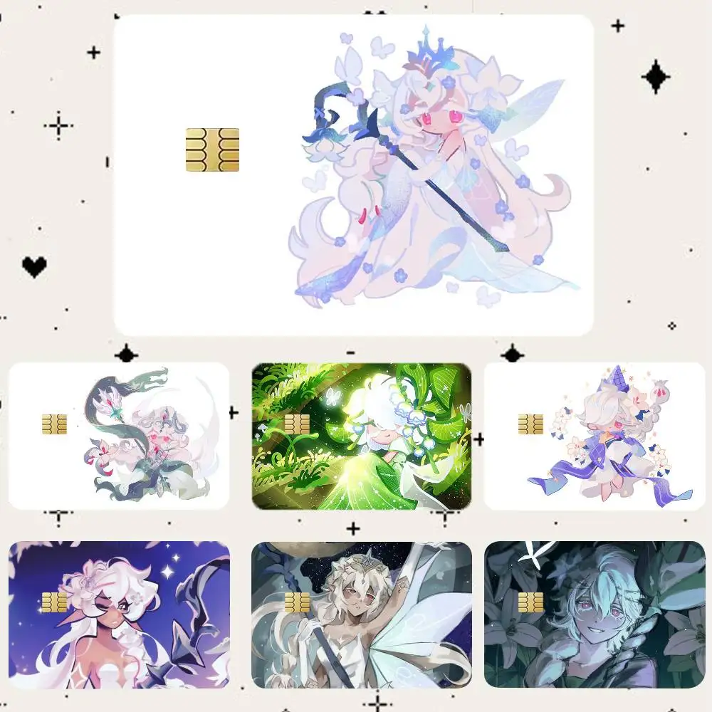 

white lily cookie HD Waterproof Card Skins Protective Stickers for Credit Bank Game Cards