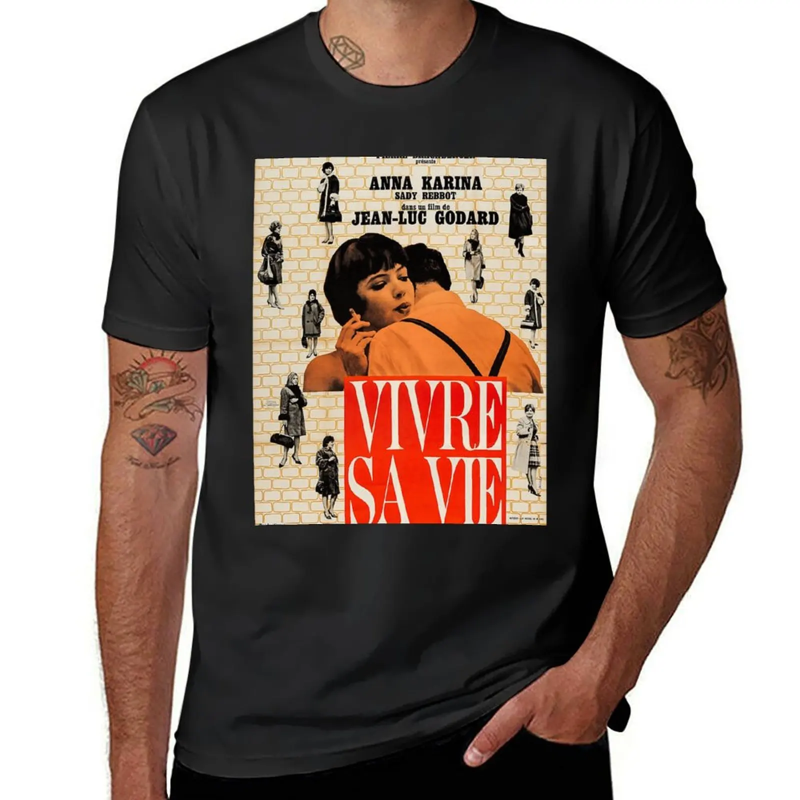 

Vivre Sa Vie T-Shirt customizeds cute tops kawaii clothes mens graphic t-shirts hip hop