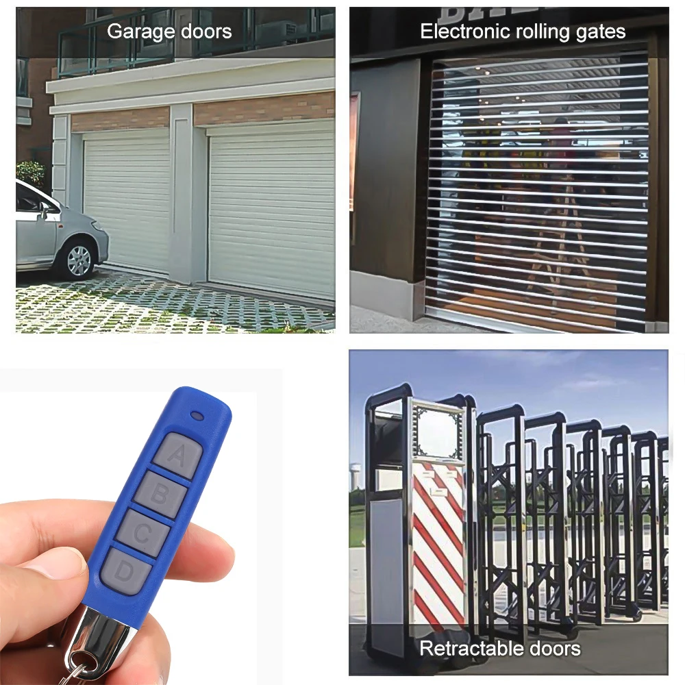 4CH Car Key Copy Remote Control Electric Key Garage Door Gate Opener Remote Controller Duplicator Clone Cloning Code Transmitter