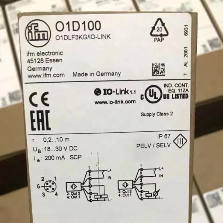 Ifm im5119 sensor jarak laser, sensor jarak aliran proximm elektronik 45128 essen e43210 sa4300 01d100 dlf3kg ifm