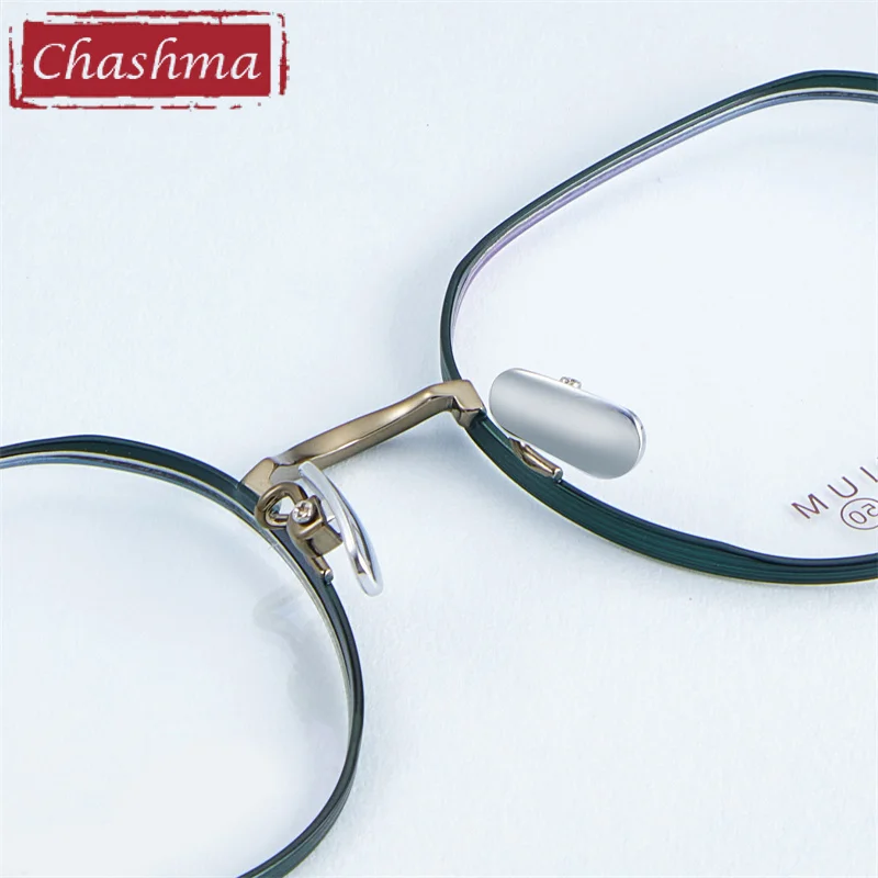 Ultra Light Glasses Titanium Round Men Design Prescription Eyeglasses Optical Lens Transparent Crystal Designer Frames Female