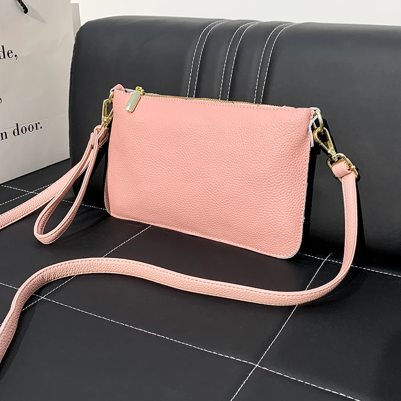 New 100% Cowhide Crossbody bag For Womens Genuine leather HandBag Fashion Women bag 6 Colors Designer Shoulder Bags Sac a main