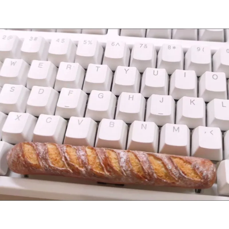 Baguette Bread Resin Spacebar Keycap 3D Stereo Food Decor MX Axis Custom Mechanical Keyboard Accessory