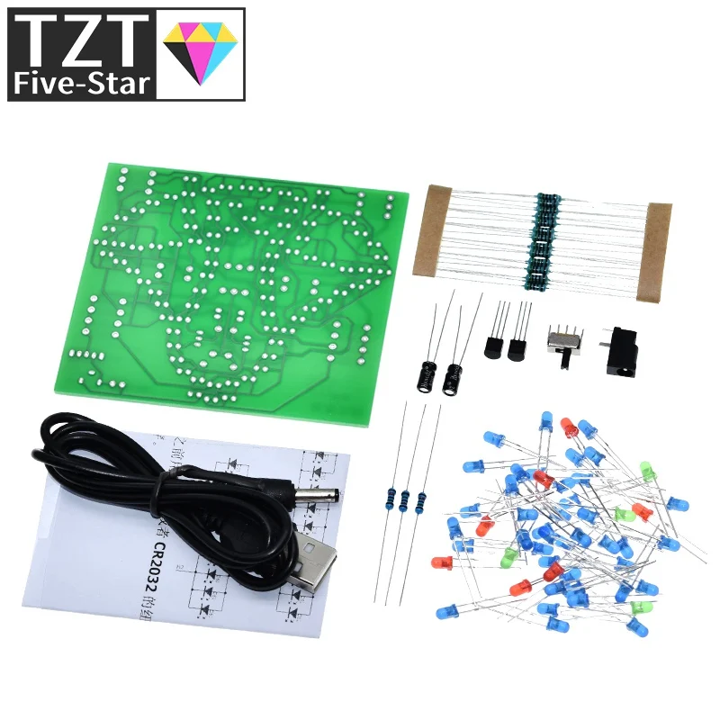 Laboratory Swing bells Wobbly Windbell Fun Electronic DIY Kit Wring 95 LEDs Wind bell 5V 9V