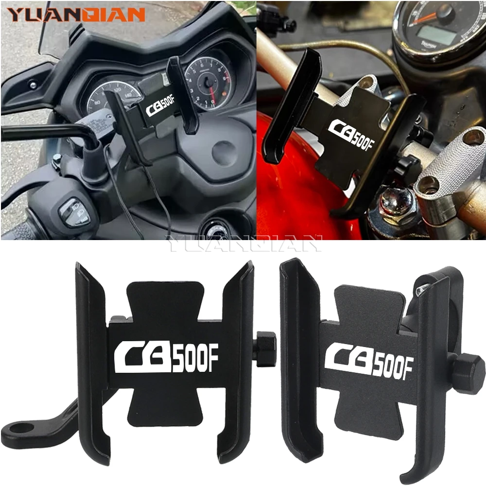 Motorcycle Handlebar Mobile Phone Holder GPS Stand Bracket CNC For HONDA CB500F CB 500F 2013~2025 2018 2022 2023 2024 Accessorie