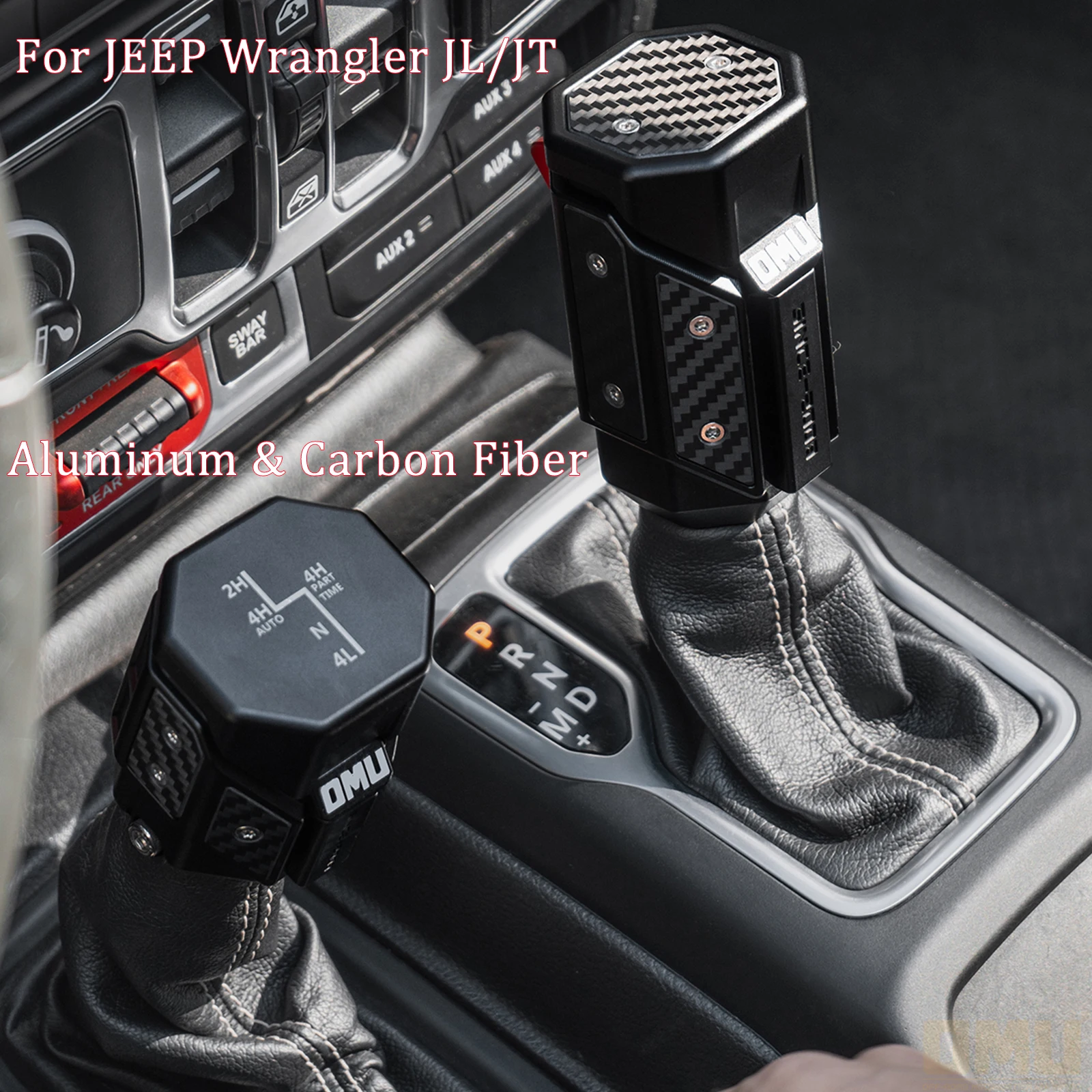 

Magnesium Aluminum Carbon Fiber Gear Shift Knob Kit For Jeep Aluminum And Carbon Fiber Genesis Series Gear Lever Shift Knob